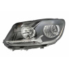 Фара передняя Volkswagen Caddy/Touran 2010-2015 левая H7/H15, эл.рег., с моторч., черная рамка, - DEPO