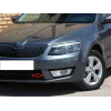 Skoda Octavia A7 (2013-2016) / Накладки в передній бампер RS Style (2 ікла) - AVTM