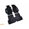 Ковры салона ворс Renault Megane II (2002-2008) /Чёрные, кт 5шт - AVTM