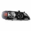 Фара передня Nissan Almera N16 2000-2006 права H7 / H7 автом. регул. (Черн. Рамка) - DEPO