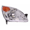 Фара передняя Honda CR-V II 2001-2004 правая H4 с желтым указателем повор., эл. рег. - DEPO