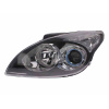 Фара передняя Hyundai i30 2007-2012 левая H7/H1 автом. рег., черная рамка - DEPO