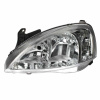Фара передняя Opel Corsa C 00-02/Combo C 01-10 левая H7/H7 прозрачн, эл. рег. (Valeo тип) - DEPO