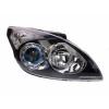 Фара передняя Hyundai i30 2007-2012 правая H7/H1 автом. рег., черная рамка - DEPO