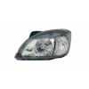 Фара передня Kia Rio II 2005-2010 ліва met H4, авт., + Моторчик, чёрн.отражат. - DEPO