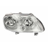 Фара передня Volkswagen Caddy 2004-2010 / Touran 2003-2006 права H7 / H7, ел. рег., хром. рамка - DEPO