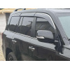Ветровики с хромированным молдингом Niken Luxury Lexus LX570/450d 2008-2022 гг. (2008-2015, 6 шт)