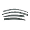 Ветровики с хромированным молдингом Niken Luxury Hyundai Elantra (XD) 2000-2011 гг. (4 шт)