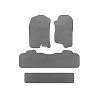 Коврики EVA Chevrolet Tahoe 2007-2014 гг. (3 ряда, 2007-2014, Серый)