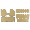Коврики EVA Toyota Sienna 2003-2009 гг. (3 ряда, Бежевые)