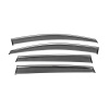 Ветровики с хромированным молдингом Niken Luxury Volkswagen Golf Sportsvan 2014-2020 гг. (4 шт)