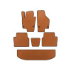 Коврики EVA Seat Alhambra 2010- гг. (3 ряда, Оранжевые)