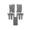 Коврики EVA 2004-2008 Ssang Yong Rodius (2 ряда, серые)