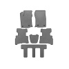Коврики EVA Toyota 4Runner 2009-2024 гг. (3 ряда, 2014-2024, 7-местный, Серый)
