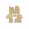 Коврики EVA Volkswagen ID.6 2021- гг. (Бежевые) 2 Ряда