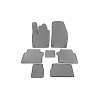 Коврики EVA Volkswagen ID.6 2021- гг. (Серые) 2 Ряда