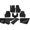 Текстильные коврики Premium Volkswagen ID.6 2021- гг. (черные) 2 Ряда