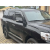 Ветровики с хромированным молдингом Niken Luxury Toyota Land Cruiser 200 2007-2021 гг. (4 шт)
