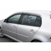 Ветровики с хромированным молдингом Volkswagen Golf 5 2003-2009 гг. (HB, 4 шт, Niken)