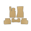 Коврики EVA BMW 7 серия G11/G12 2015-2022 гг. (для G11, бежевые)