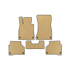 Коврики EVA Mercedes S-сlass W222 2013-2022 гг. (Short, Бежевые)