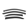 Ветровики с чёрным молдингом Niken Luxury Mercedes C-class W204 2007-2015 гг. (4 шт)