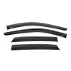 Ветровики с чёрным молдингом Niken Luxury Nissan Qashqai 2021- гг. (4 шт)