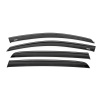 Ветровики с черным молдингом Niken Luxury Volkswagen Golf 6 2008-2014 гг. (HB, 4 шт)
