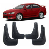 Брызговики для Mitsubishi Lancer 10 с порогами 2007-2011 Только для авто с боковми порогами (юбки) и до рестайлинга.- Xukey