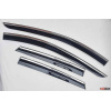 Seat Leon Mk3 2012+ ветровики дефлекторы окон ASP с молдингом нержавеющей стали