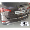Накладки на бампер з загином Hyundai SANTA FE III FL 2016-2018 NataNiko