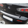 Накладки на бампер с загибом MITSUBISHI LANCER X 4D 2007-2017 NataNiko