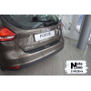 Накладки на бампер з загином FORD FOCUS III 5D FL 2015- нержавейка + плівка Карбон NataNiko