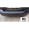 Накладки на бампер с загибом CHEVROLET AVEO II 4D 2006- нержавейка+пленка Карбон NataNiko