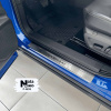Накладки на пороги Nissan QASHQAI III 2021- 4 шт. установка на метал - NataNiko