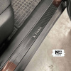 Накладки на пороги NISSAN X-TRAIL III (T32) 2014- Premium нержавейка + плівка Карбон NataNiko