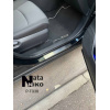 Накладки на пороги для Тойота RAV-4 V 2018- 4 шт на метал Premium NataNiko