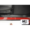 Накладки на внутрішні пороги SUZUKI SX4 II 5D / VITARA 2014- / 2015- Premium нержавейка + плівка Карбон NataNiko