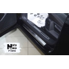Накладки на пороги WV TIGUAN II LONG 2015- 4 шт на метал Premium NataNiko