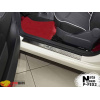 Накладки на пороги FIAT 500 2007- Premium NataNiko