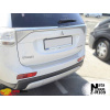 Накладки на бампер с загибом MITSUBISHI OUTLANDER III 2012-2015 NataNiko