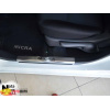 Накладки на внутренние пороги NISSAN MICRA IV 5D 2010- Premium NataNiko