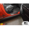 Накладки на пороги KIA SOUL FL 2014-2019 Premium NataNiko