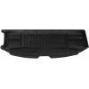 Резиновый коврик в багажник для Mazda 5 (mkI)(7 мест) 2005-2010 (с докаткой)(разложенный 3 ряд)(багажник) - Frogum Pro-Line