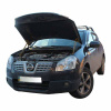Газовий упор капота для Nissan Qashqai J10 2006-2014 2шт. Дизель Стає на бенз!