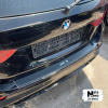 Накладки на бампер BMW X1 (E84) 2009-2012 с загибом нержавейка+пленка Карбон NataNiko
