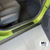Накладки на пороги HYUNDAI VENUE *2020- нержавейка+пленка под карбон NataNiko
