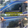 Вітровики для Volkswagen Touran 2003-2015 (довгі задні) нерж. з хром полоскою (Defl)
