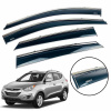 Вітровики для Hyundai Tucson II 2010-2015 IX35 нерж. з хром полоскою (Defl)