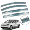 Вітровики для Volkswagen Sharan 2010-> 5D / SEAT ALHAMBRA 5D 2010-> нерж. з хром полоскою (Defl)